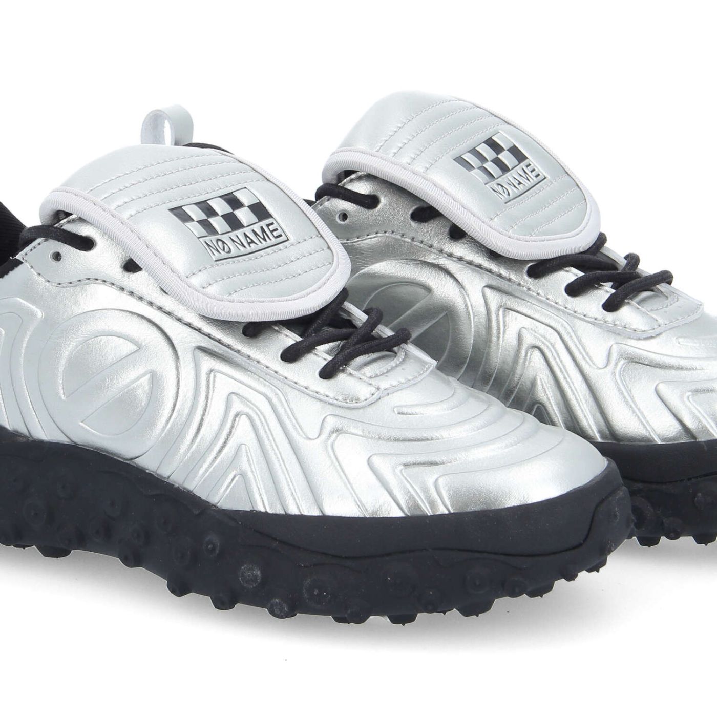 ONDA SNEAKER W - LEATHER METAL - ARGENTO